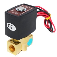 Válvula Solenoide de Diafragma de Latón ZCM Serie ZCM-T de 2/2 Vías, Normalmente Cerrada, para Corte de Emergencia, para Medios Base como Gas Carbón, AC220V-240V, IP65