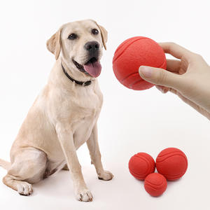 Juguete de tenis para mascotas de goma de estilo Simple de dibujos animados, pelota de entrenamiento <span class=keywords><strong>Micro</strong></span> elástica para perros de nivel 2, suministros de pelota de estilo básico - Product Image 3