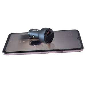 Cargador de coche personalizado de carga rápida USB-C USB-A 48W QC 3.0 y PD de doble puerto, cargador USB para coche - Product Image 5