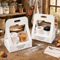 Boîtes en carton ondulé avec logo personnalisé pour pots de conserve, 2 pots par boîte, emballage en papier avec poignées pour cadeaux gastronomiques