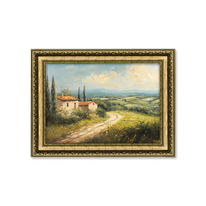 <span class=keywords><strong>Peinture</strong></span> à l'huile originale encadrée d'or antique <span class=keywords><strong>peinture</strong></span> <span class=keywords><strong>de</strong></span> <span class=keywords><strong>paysage</strong></span> vintage <span class=keywords><strong>peinture</strong></span> à l'huile par l'artiste - Product Image 1