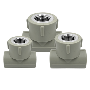Nhà Máy Bán sỉ PPR ống nữ chủ đề <span class=keywords><strong>TEE</strong></span> phụ kiện nhựa nữ chủ đề khớp nối <span class=keywords><strong>Tee</strong></span> doanh cho PPR đường ống dẫn nước - Product Image 1
