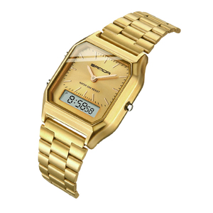 Nuevo <span class=keywords><strong>Reloj</strong></span> Sanda 747 para Hombre, <span class=keywords><strong>Reloj</strong></span> <span class=keywords><strong>de</strong></span> <span class=keywords><strong>Pulsera</strong></span> Retro con Correa <span class=keywords><strong>de</strong></span> Acero Inoxidable y Pantalla <span class=keywords><strong>Digital</strong></span>, Erkek Kol Saati, Zegarek Damski, Relogio - Product Image 3