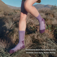 Chaussettes de sport pour hommes de haute qualité, respirantes, style randonnée, design personnalisé, tricotées et rembourrées
