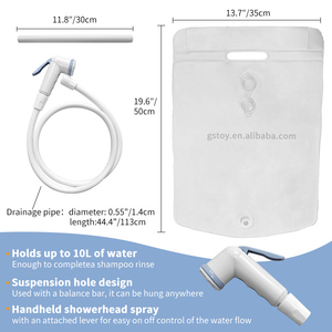 Sacca da bagno per doccia in PVC da campeggio per escursionismo - Product Image 5