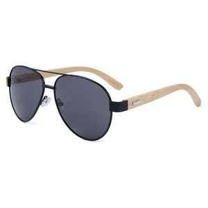 Nouveau <span class=keywords><strong>bambou</strong></span> bois lunettes hommes grand cadre lunettes de soleil Protection solaire en bois grenouille lunettes femmes lunettes de soleil en gros - Product Image 2