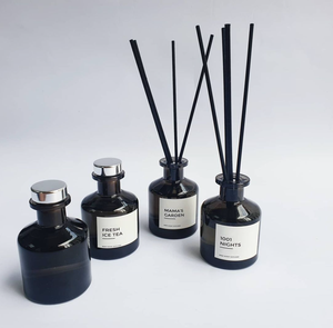 Envase personalizado de lujo para decoración del hogar, botella de vidrio aromático, aceite esencial, difusor de caña de flores secas perfumadas <span class=keywords><strong>con</strong></span> palos - Product Image 1
