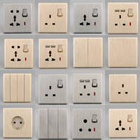 China 3 Gang 4 Gang 2 Way Interruptores eléctricos de plástico y enchufes Interruptor de pared eléctrico para el hogar