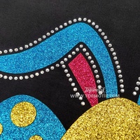 Motifs de Pâques Hot Fix Strass Imprimable Vinyle Transfert de Chaleur Applique Oeufs Chanceux Lapin pour Hoodies Vêtement Chemise