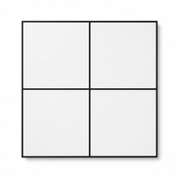Panneaux suspendus carrés en aluminium 600x600mm avec film PVC stratifié, ignifuges et résistants à l'humidité, pour grille de sous-sol d'hôpital