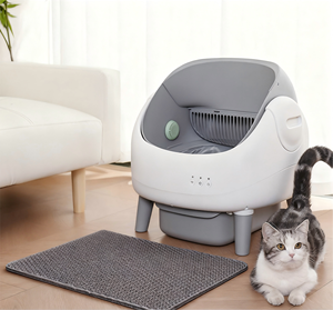 <span class=keywords><strong>Bac</strong></span> à litière pour <span class=keywords><strong>chat</strong></span> en plastique fermé, anti-éclaboussures, avec <span class=keywords><strong>tamis</strong></span>, boule désodorisante, écologique, grande capacité, facile à nettoyer, pour chats, usage domestique - Product Image 6