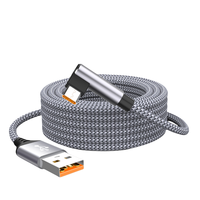 Kabel pengisi daya Usb c, kabel pengisian daya Cepat USB Tipe c 3m 5m untuk iphone Samsung ipad Mi