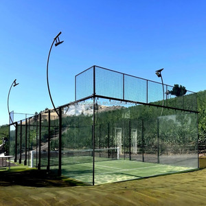 สนามแพเดิล 360 °   สนามแพเดิลเทนนิสกลางแจ้งแบบกระจกพาโนรามาสุดหรู - Product Image 2