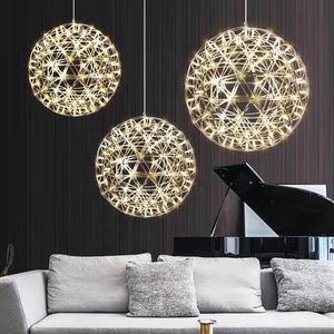 Hiện đại Chrome Sparkle Đèn trần Đèn chùm bắn pháo hoa Mall sảnh khách sạn Spark Ball <span class=keywords><strong>Globe</strong></span> Chandelier cầu thang mặt dây đèn <span class=keywords><strong>LED</strong></span> - Product Image 3