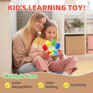 Actividades de aprendizaje preescolar, juego educativo de habilidades motoras finas, juguetes de clasificación de colores de flores, juguetes sensoriales para niños pequeños - Product Image 6