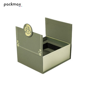 Caja de Regalo Ecológica Biodegradable de Doble Apertura con Tapa Abatible Personalizada de Alta Gama, con Grabado en Relieve e Impresión a Cuatro Colores para Cosméticos y Cuidado de la Piel - Product Image 3
