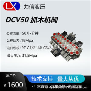 Vanne hydraulique DCV50 Lixin Hydraulics pour divers grappins - Product Image 5