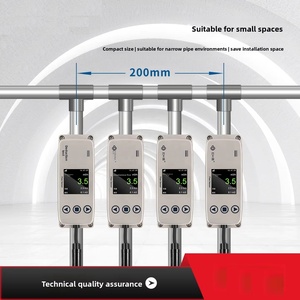 เซ็นเซอร์วัดการไหล GF-S-CL RS485/4-20mA DN15-DN50  0.3m/s-5.0m/s ใช้ในศูนย์ข้อมูล HVAC IOT BMS ทองแดง สแตนเลส PVC - Product Image 2