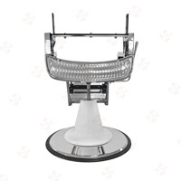 Cadres de chaise de barbier en métal robuste pour hommes avec fonction d'inclinaison réglable en hauteur pour chaises de barbier de salon