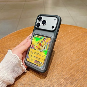 Cartoon Character Phone Case with Card Holder for iPhone TPU PC Material 64x90mm Protective <b>Cover</b> - Product Image 1