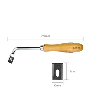 Couteau à rainurer moderne en U pour revêtements de sol <span class=keywords><strong>vinyle</strong></span> avec manche en bois, outil de rainurage pour l'installation de revêtements de sol LVT PVC en intérieur - Product Image 5