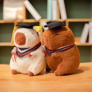 Lindo Peluche de Capibara de Graduación en Dos Colores con Birrete y Diploma, Regalos Perfectos de Graduación <span class=keywords><strong>para</strong></span> Estudiantes y una Adorable Decoración <span class=keywords><strong>para</strong></span> el Hogar - Product Image 4