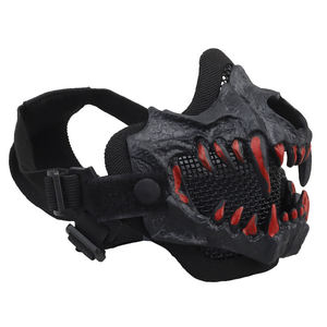 Hochatmungsaktiver Multifunktions-Skelett-Taktischer Gesichtsschutz aus TPE-Material, Schwarz Transparent, Sicherheits-Personenschutzausrüstung - Product Image 3