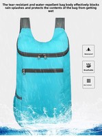 Sac à dos pliable personnalisé, léger, imperméable, sac de voyage, sac de randonnée pour sports de plein air, logo personnalisé, vente en gros d'usine