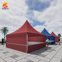 Duocai Auvent de salon extérieur personnalisé 3x3m 5x5m 6x6m Tente pagode avec cadre en alliage d'aluminium à vendre