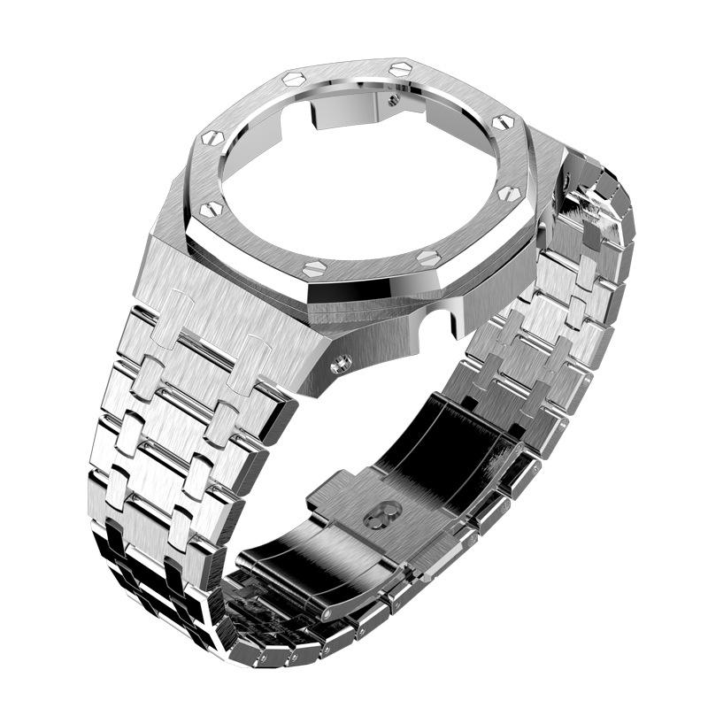 ชุดเข็มขัดเหล็กสีเงิน