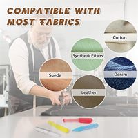 Marqueur à craie effaçable pour tissu avec roue doseuse, outil à poudre de type engrenage pour la couture, le quilting et l'artisanat sur divers tissus
