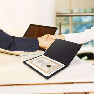 Cổ Điển Tùy Chỉnh In Ấn Hải Quân Màu Xanh Ưa Thích Giấy Tốt Nghiệp Bằng Tốt Nghiệp Giấy Chứng Nhận Thư Mục Bìa Tông Giấy Chứng Nhận Chủ - Product Image 4