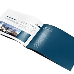 Custom Brochure Booklet Instruction Manual Leaflet Folleto Plegable Printing Premium Paper Logo Printing Folding Flyer Catalogue