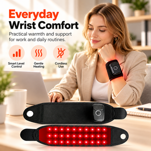 Masajeador Ajustable para Manos y Muñecas con Terapia de Luz Roja, Calor y Vibración, Recargable por USB, Portátil para Uso Doméstico - Product Image 2