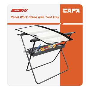 Supporto per carrozzeria regolabile supporto da lavoro portatile pieghevole pannello da lavoro banco da lavoro con vassoio strumenti - Product Image 2