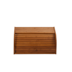 Boîte de rangement pour pain blanche 41x27x18 cm en bambou, conteneur alimentaire de cuisine pour garder les aliments frais, design simple et moderne - Product Image 4