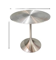 Tables de style industriel en acier inoxydable haut de gamme, tables de café, tables de salle à manger, tables de négociation, tables commerciales personnalisables