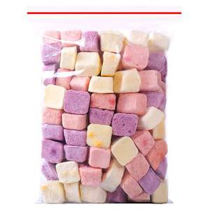 Vente en gros de blocs de yaourt lyophilisé Yaourt aux fruits FD Myrtille Jaune Pêche Fraise Sec Manger Solide Snack pour enfants - Product Image 5