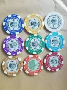 Logotipo personalizado 500 1000 pçs, conjunto de chips de poker cerâmicos rfid da argila