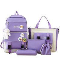 Ensemble de sacs de rangement pour filles, 4 pièces, imperméables, pliables, pour la cuisine, sac à dos multifonctionnel