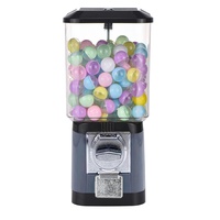 Distributeur automatique de bonbons et de chewing-gums en métal de 32 mm avec paiement par pièces et 100 coques vides