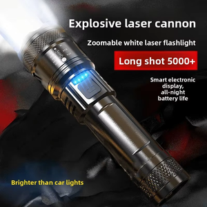 Projecteur laser super lumineux grand angle <span class=keywords><strong>Aurora</strong></span> rechargeable par USB 18650, lampe torche de patrouille extérieure, lampe de camping <span class=keywords><strong>IP65</strong></span> - Product Image 1
