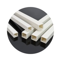 Tube carré en PVC, profilé carré, indéformable, résistant à l'usure, ignifuge, robuste, pour la construction