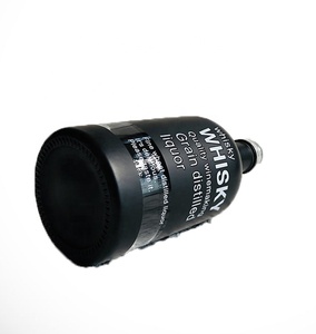 Tùy chỉnh phun màu trong suốt Matte đen <span class=keywords><strong>700ml</strong></span> 750ml 750ml Gin Whisky Vodka chai với nút chai - Product Image 4