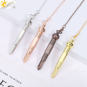 CSJA Wholesale Esoteric Reiki Healing Wicca Spiritual Pendant Pendule Metal Shuttle Pendules for Dowsing Divination H163 - Product Image 2