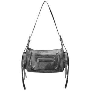 Nouveau sac <span class=keywords><strong>pour</strong></span> <span class=keywords><strong>femme</strong></span> de style <span class=keywords><strong>moto</strong></span> coréen, sac à bandoulière imperméable à fermeture éclair, sac bandoulière - Product Image 1