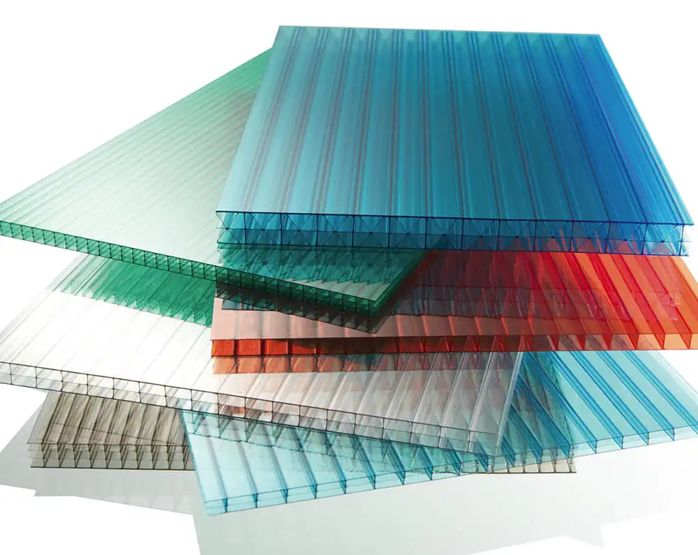 Twin Wall Polycarbonate Sheet Twin/double Wall Polycarbonate Hollow Sheet Uv Coating Carport Roofing Material