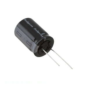 Condensador Original de Orificio Pasante 63YXG820MEFC18X25 820 uF CAP ALUM 820UF 20% 63V RADIAL TH - Product Image 1