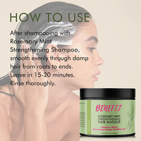 Marque privée Ensembles de shampoing au romarin Après-shampoing pour la chute des cheveux et la croissance des cheveux clairsemés Ensemble de soins pour le traitement des cheveux sans paraben