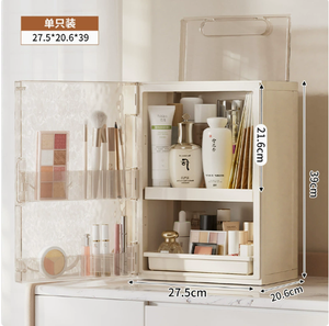 Boîte de rangement cosmétique de style tiroir en gros, organisateur de coiffeuse haut de gamme, étagère de bureau pour rouges à lèvres, produits de soin et bijoux - Product Image 5